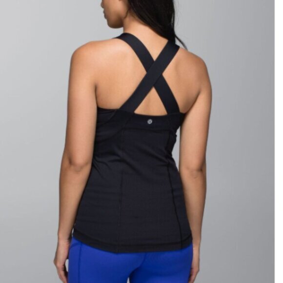 EC Lululemon Black Push Your Limits Tank - Size 10 - Picture 4 of 4
